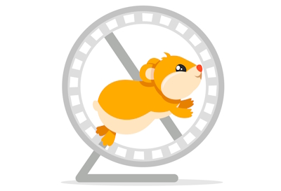 Im schnellen Hamsterrad starten?! Nein danke!